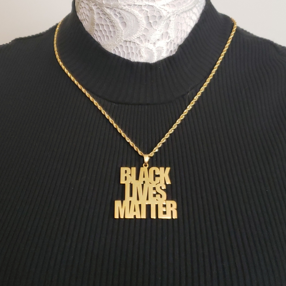 Black Lives Matter (BLM) Pendant and Chain Set